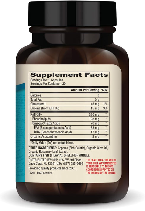 Dr. Mercola Krill Oil for Kids, 320 mg, 60 Capsules, Non-GMO & Gluten-Free