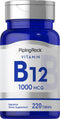 Piping Rock Vitamin B-12, 1000mcg, 220 Tablets, Non-GMO, Vegetarian & Gluten Free