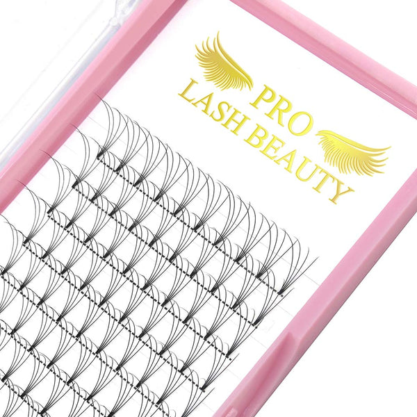 Premade Fans Eyelash Extensions, 4D 6D 8D Short Stem Volume Lash Extensions, Pre-made Lash Fans C D Curl 9-15 MIX