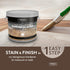 WOCA Denmark Diamond Oil Active, Smoke Brown - 0.9 oz Wood Finish for Furniture, Floors, and Cabinets