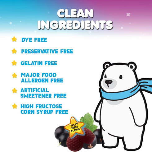 Children's Daily Immune Support Gummies, Real Elderberry + Vitamin C & Zinc for Healthy Immune System, 120 Gummies