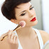 2 Pieces Large Kabuki Makeup Brushes, Soft Fluffy Foundation and Blush Brush for Loose Powder, Rose Gold