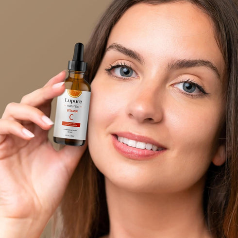 Professional Vitamin C Face Serum 20% - Anti Aging Facial Serum with Hyaluronic Acid & Vitamin E, 1 Fl. Oz