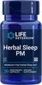 Life Extension Herbal Sleep PM, Promotes Healthy Sleep, Non-GMO, 30 Capsules