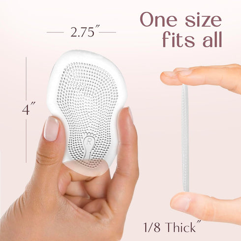 Ball of Foot Cushions for Women (2 Pairs), Metatarsal Pads for High Heel Comfort & Pain Relief