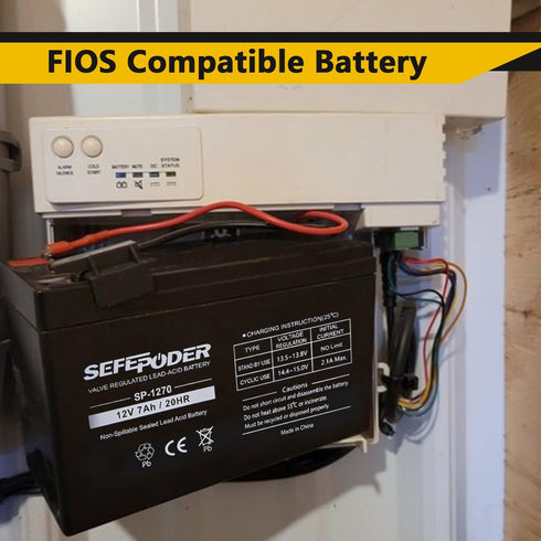 SEFEPODER 12V 7Ah (F1 Rechargeable Sealed Lead Acid Battery Terminals)