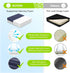 AUVON Ventilation Seat Cushion - Memory Foam for Tailbone Pain Relief, Waterproof, Non-Slip Base for Chair, Wheelchair