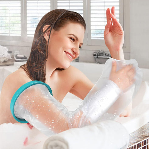 Cast Cover for Shower Arm Adult, Waterproof Full Arm Cast Protector for Shower Bath, Arm Cast and Bandage Cover for