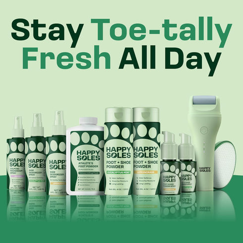 Shoe Deodorizer & Foot Powder - Ultimate Foot Powder for Smelly Feet & Odor Control - Sweat-Absorbing & Odor Eliminator