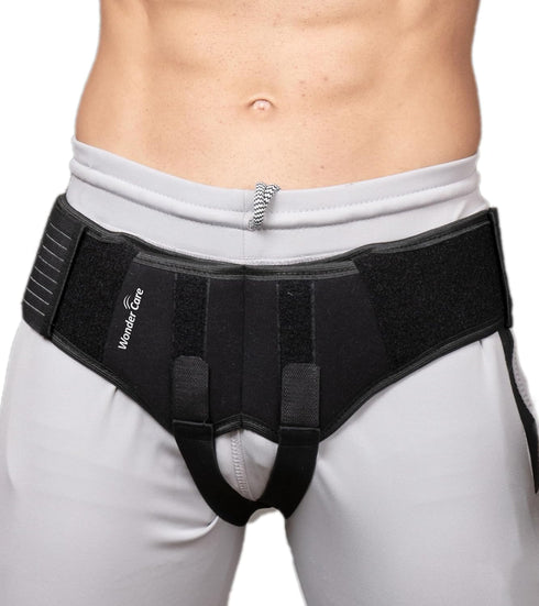 Wonder Care Inguinal Hernia Support Belt, Groin Truss Brace, Post Surgery Pain Relief, Adjustable Elastic Straps, A107