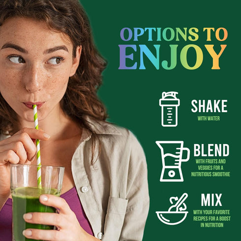 Greens Superfood Powder - Original Organic Greens Smoothie & Juice Mix, 28 Servings, Antioxidants, Probiotics,