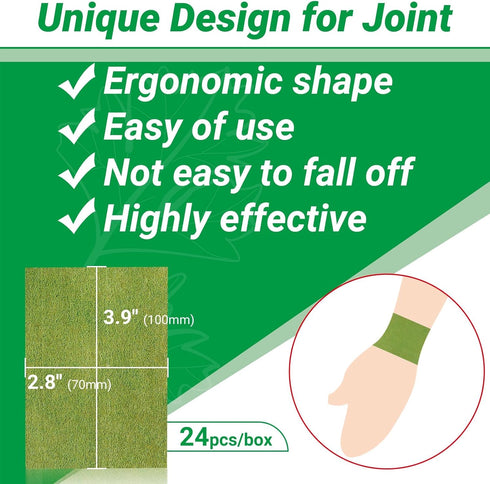 Pain Patches, 24 Count Fast Acting Heat Patches for Joint Soreness, 8 Hour Deep Soothing for Knee, Back, Neck, Shoulder