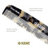 Kent 7T TW All Fine Tooth Pocket Comb for Men, Handmade Hair Comb for Everyday Grooming and Styling