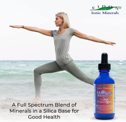 Eidon Ionic Minerals Multiple Minerals Supplement - Ionic Trace Mineral Drops for Water, Natural Liquid Vitamins, 2 oz,