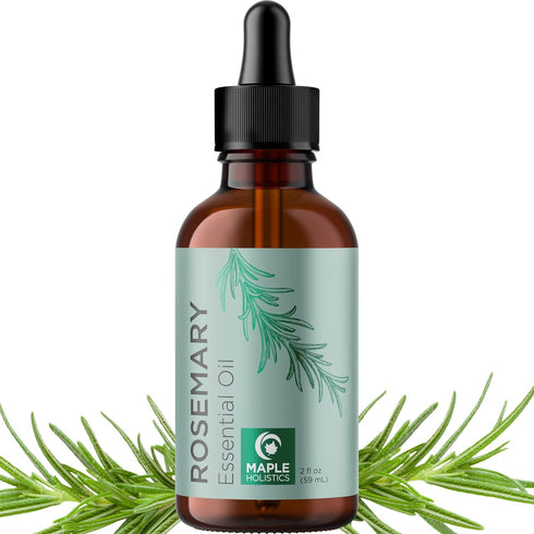 Pure Rosemary Oil for Hair Care - Volumizing Aromatherapy Essential Oil for Diffuser and Hair Skin Care