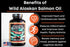 Wild Alaskan Salmon Fish Oil Omega 3 Supplement - 120 Softgels, 1000mg Salmon Oil for Brain & Heart Health