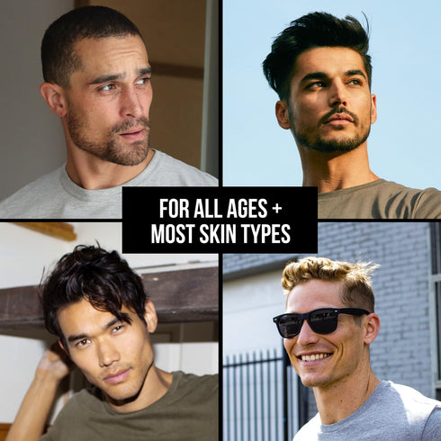 RUGGED & DAPPER - Daily Men's Face Wash + Scrub, 5 Month Supply, Deep Exfoliating Cleanser, Prevents Breakouts, Acne