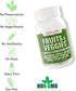 Healthy One Fruit and Veggies Supplement - 60 Veggie Fruit Capsules, 27 Superfood Vitamins for Immune Support