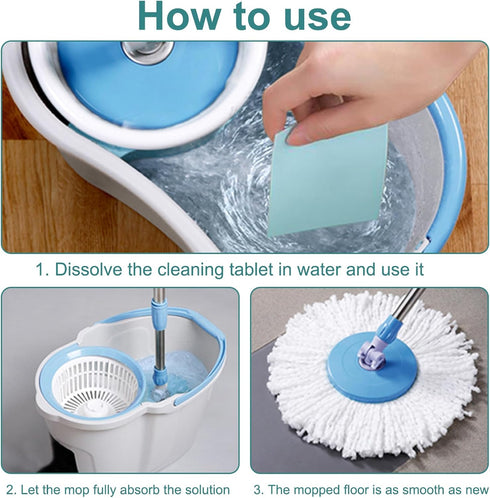 Pack 240, Floor Cleaning Tablets Sheets, Method Hardwood Floor Cleaner and Polish of Concentrate Mild Scent For RV Wall
