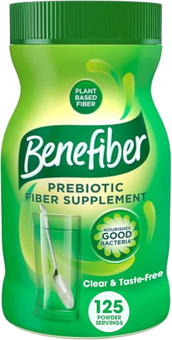 Benefiber Daily Prebiotic Fiber Supplement Powder for Digestive Health, Unflavored - 125 Servings