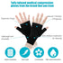 Geyoga 4 Pcs Palm Brace Wrist Support Sleeves for Men and Women, Compression Carpal Tunnel for Hand Pain Relief (Black,