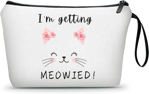 SEAMOON Bride to Be Gifts, Makeup Bags Travel Pouch, Bridal Gifts for Bachelorette Party