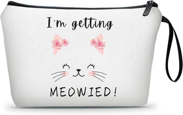 SEAMOON Bride to Be Gifts, Makeup Bags Travel Pouch, Bridal Gifts for Bachelorette Party
