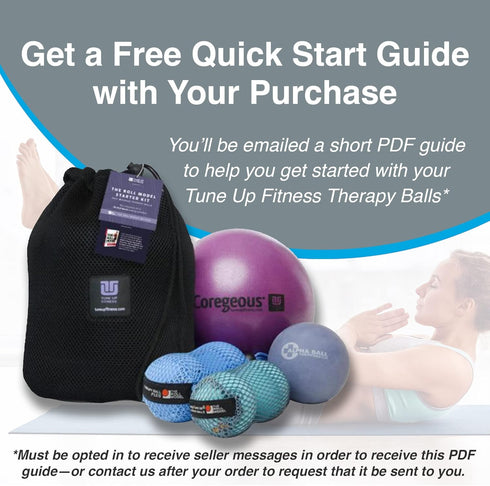Tune Up Fitness Alpha Twin Set in Tote, Larger Sized Yoga Massage Therapy Balls for Pain Relief