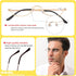 KoKoBin Half Reading Glasses - 2 Pairs Half Rim Metal Frame Readers for Men and Women, Black+Gold 1.50