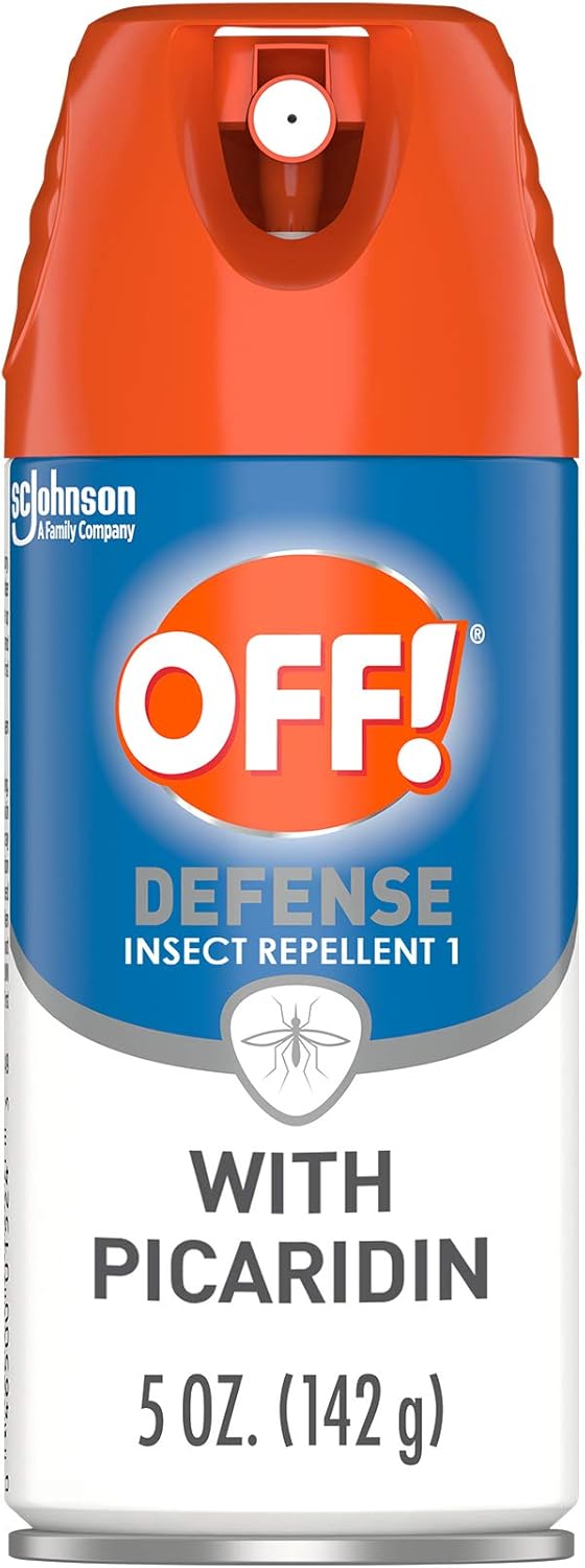 OFF! Defense Insect Repellent Aerosol with Picaridin, Long Lasting Bug Spray, 5 oz