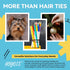 Hoyols Strong Hair Elastic Rubber Bands, No Damage Ties for Women, 1000 Piece Pack, Brown