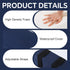 ROYALAY Wheelchair Armrest Pads, Lateral Support Anti-Rollover for Wheelchair with Adjustable Strap, High-Density Foam