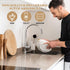 12 Pack Natural Dish Sponges, Eco-Friendly Kitchen Sponge, Biodegradable Coconut and Cellulose Scrubber, Non-Scratch,