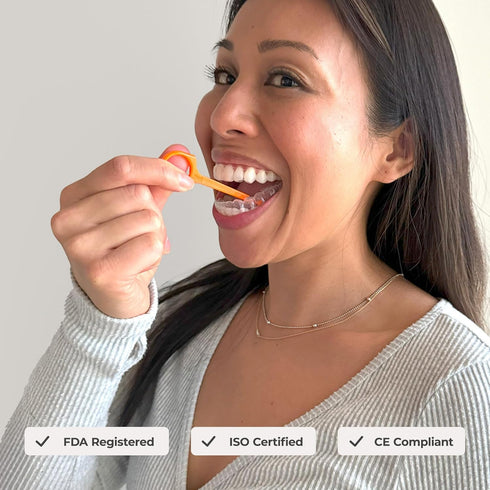 PUL Reusable Clear Aligner Removal Tool - Compatible with Invisalign, Removable Braces, Orange