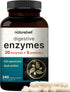 NatureBell Digestive Enzymes with Prebiotics | 240 Veggie Capsules - 20 Enzyme & 5 Prebiotic Complex