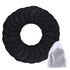 SIQUK 24 Pieces Reusable Cotton Rounds, Black Makeup Remover Pads, Washable Organic Bamboo