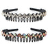 ZOCONE Headbands for Women, 5Pcs Diamond Comb Wave Rhinestone Non Slip Hair Accessories for Girls