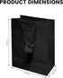 Novel Box Black Gift Bags with Handles, 10 Pack, 4.75x3.25x6.75 Inches, Small Paper Bulk Gift Bags