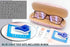 Women Anti Blue Light Glasses Block Eye Strain with Case Tester, Gaming Computer Glasses, UV Blocker Clear Lens