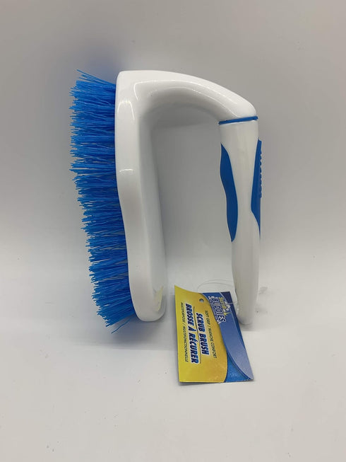 Scrub Buddies Iron Shape Multi-purpose Scrub Brush - Blue Iron Handle - Floor Brush