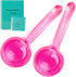 Ice Globes for Face, Freezer Safe Facial Globes for Daily Beauty Routines, Pink Face Roller to Tighten Skin