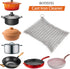 Cast Iron Cleaner 6"x6.3" 316L Stainless Steel Chainmail Scrubber for Griddle, Skillet, Dutch Oven, Wok