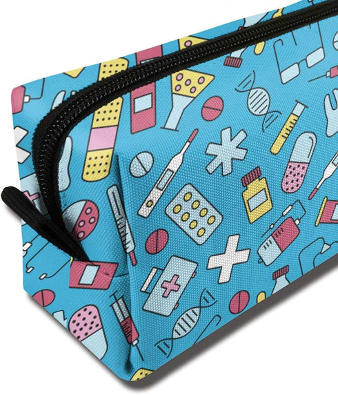 YISHOW Nurse Equipment Makeup Bag, Adorable Travel Cosmetic Toiletry Organizer Case for Women