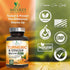 Nature's Tumeric Herbal Extract Supplement - Turmeric Curcumin with BioPerine Black Pepper & Ginger 2600mg - 120