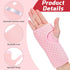 2 Pieces Carpal Tunnel Wrist Braces - Night Wrist Sleep Support Brace, Cushioned Hand Brace for Pain Relief (Breathable