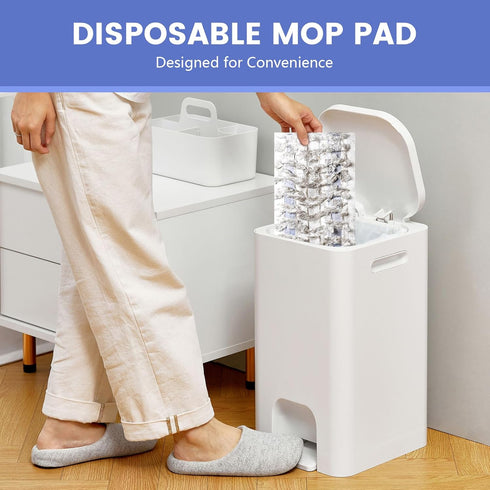 NXPPYY 60 Pack 15-18 inch Disposable Microfiber Cleaning Pads for Bona Mop | Heavy-Duty Replacement Pads Compatible