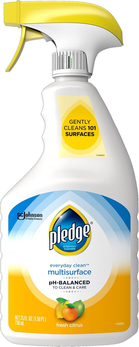 Pledge Multisurface Cleaner - Everyday Clean Trigger with Fresh Citrus Scent, 25 oz