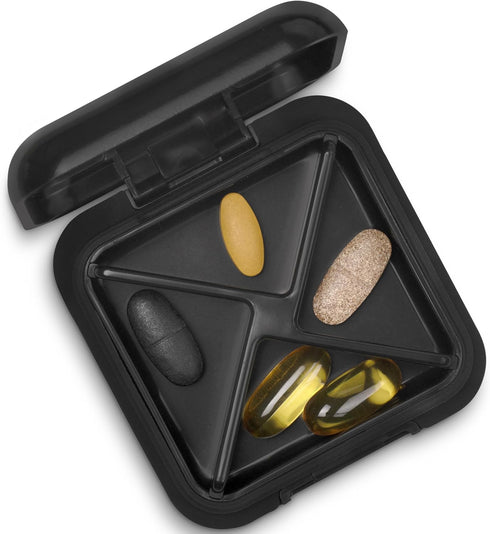 JSHealth Signature Pill Organiser - Pill Case for Daily Supplements - Travel Pill Box - BPA-Free Pill Container