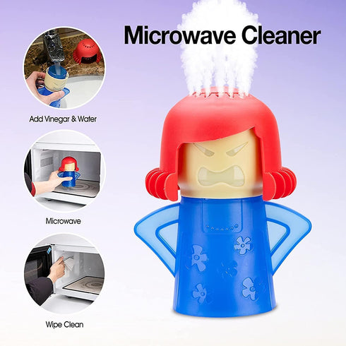 Minecook Microwave Cleaner Easily Crud in Minutes .Steam Cleans with Vinegar and Water for Kitchen Gifts (Color Random)