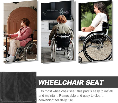 Healvian Wheelchair Accessories - Padded Wheelchair Seat Cushion, Replacement Seat Cover, Oxford Cloth Chair Cushion